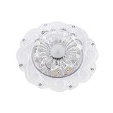 Maxbell Diwali Crystal Lotus Pendant Light Hallway Light Ceiling Lamp Light for Holy Festival Event 3W