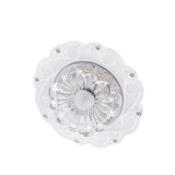 Maxbell Diwali Crystal Lotus Pendant Light Hallway Light Ceiling Lamp Light for Holy Festival Event 3W