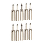 Maxbell 10Pack XLR 3-Pin Male to 1/4-Inch Male Socket Audio Adapter Converter Connector