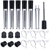 Maxbell Empty Mascara Tubes 6 Packs 7.5ml Reusable Container Bottle Tube for Eyelash Growth Oil Funnels Plugs Set for Castor Oil DIY