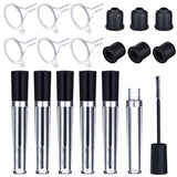 Maxbell Empty Mascara Tubes 6 Packs 7.5ml Reusable Container Bottle Tube for Eyelash Growth Oil Funnels Plugs Set for Castor Oil DIY