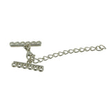 Maxbell 12 Sets Lobster Clasp & 6 Strand Crimp Ends 60mm Extender Chain fit Necklace Bracelet End Clip Clamps