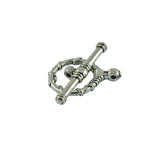 Maxbell 20 Sets Tiwsted Clasp Toggle Findings Jewelry Making for Necklace Bracelet Clasp Making Repair Design