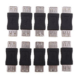 Maxbell 10 Pieces USB A Female To Female Adapter Coupler Changer Connector Converter Hub