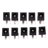 Maxbell 10 Pieces 5.5mmx2.1mm DC Power Supply Jack Socket Female PCB Mount Connector