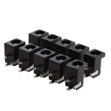 Maxbell 10 Pieces 5.5mmx2.1mm DC Power Supply Jack Socket Female PCB Mount Connector