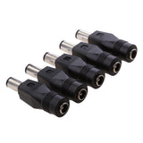 Maxbell 5Pieces DC Power Adapter 7.4x5.0mm Male Plug To 5.5x2.1mm Female Jack Connector