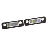 Maxbell 2 Pieces 3528-SMD 18LED License Number Plate Lights for Ford 2003-up Fiesta 2006-up Fusion 1996-2000 Mondeo MK