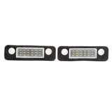 Maxbell 2 Pieces 3528-SMD 18LED License Number Plate Lights for Ford 2003-up Fiesta 2006-up Fusion 1996-2000 Mondeo MK