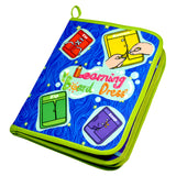 Maxbell Baby Kids Intelligence Development Cloth Cognize Book Educational Toy Button