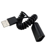 Maxbell USB 2.0 Male to Female USB Cable Extended Extension Spring Cable Cord Extender for Laptop Computer PC 3m