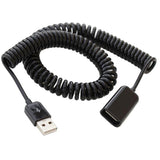 Maxbell USB 2.0 Male to Female USB Cable Extended Extension Spring Cable Cord Extender for Laptop Computer PC 3m