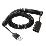 Maxbell USB 2.0 Male to Female USB Cable Extended Extension Spring Cable Cord Extender for Laptop Computer PC 3m