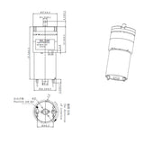 Maxbell 370 Micro DC Air Pump 370 Motor 3-6V DC 420mA Oxygen Pump Aquarium Fish Tank