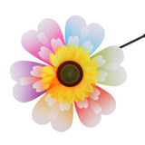 Maxbell Beautiful Sunflower Windmill Wind Whirligig Kids Beach Lawn Toy Outdoor Fun Nursery Venue Décor Random Pattern