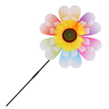 Maxbell Beautiful Sunflower Windmill Wind Whirligig Kids Beach Lawn Toy Outdoor Fun Nursery Venue Décor Random Pattern