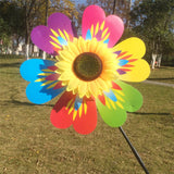 Maxbell Beautiful Sunflower Windmill Wind Whirligig Kids Beach Lawn Toy Outdoor Fun Nursery Venue Décor Random Pattern