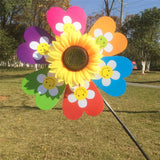 Maxbell Beautiful Sunflower Windmill Wind Whirligig Kids Beach Lawn Toy Outdoor Fun Nursery Venue Décor Random Pattern