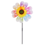 Maxbell Beautiful Sunflower Windmill Wind Whirligig Kids Beach Lawn Toy Outdoor Fun Nursery Venue Décor Random Pattern