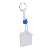 Maxbell Marine Outboard Swimming Beach Floating Key Ring Key Float Sailing Kayak Fishing Accessories- House Shaped White