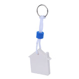 Maxbell Marine Outboard Swimming Beach Floating Key Ring Key Float Sailing Kayak Fishing Accessories- House Shaped White