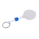 Maxbell Marine Outboard Swimming Beach Floating Key Ring Key Float Sailing Kayak Fishing Accessories- Round Shaped White