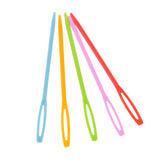 Maxbell 100 PCS Safety Multicolor Plastic Lacing Needles for Sewing Handmade Crafts