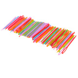 Maxbell 100 PCS Safety Multicolor Plastic Lacing Needles for Sewing Handmade Crafts