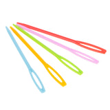 Maxbell 100 PCS Safety Multicolor Plastic Lacing Needles for Sewing Handmade Crafts