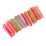 Maxbell 100 PCS Safety Multicolor Plastic Lacing Needles for Sewing Handmade Crafts