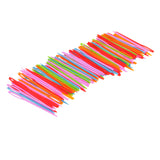 Maxbell 100 PCS Safety Multicolor Plastic Lacing Needles for Sewing Handmade Crafts