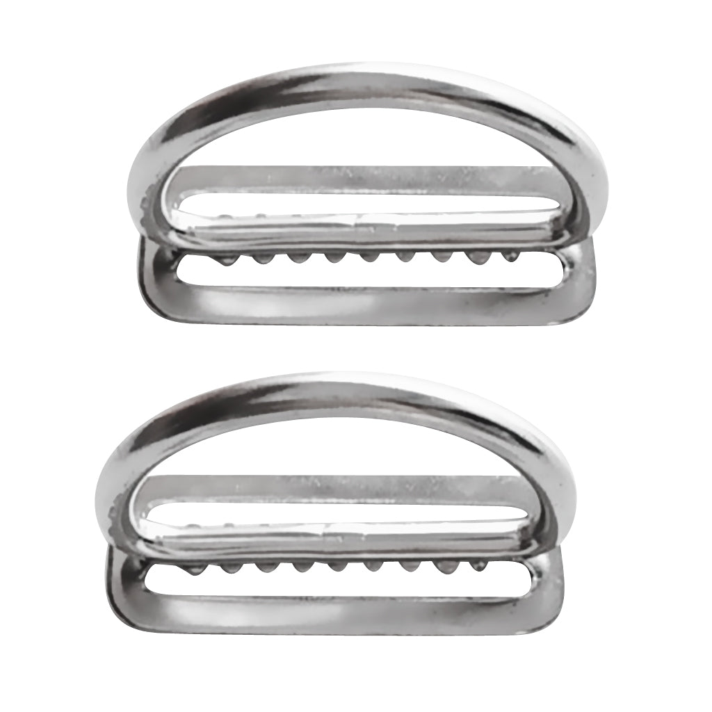 Maxbell 2 Pack Scuba Diving 316 Stainless Steel Weight Belt Keeper with D Ring For 2 Inch Webbing Harness