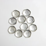 Maxbell 10 Pieces Tibetan Silver Flower Bead Caps Antique Alloy Spacer Beads Charms Jewelry Findings Craft DIY Supplies 3.0cm