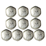 Maxbell 10 Pieces Tibetan Silver Flower Bead Caps Antique Alloy Spacer Beads Charms Jewelry Findings Craft DIY Supplies 3.0cm