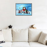 Maxbell 5D Christmas Diamond Painting Santa Claus and Animals Embroidery Mosaic Decor DIY Craft