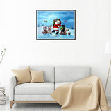Maxbell 5D Christmas Diamond Painting Santa Claus and Animals Embroidery Mosaic Decor DIY Craft