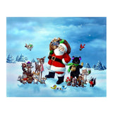Maxbell 5D Christmas Diamond Painting Santa Claus and Animals Embroidery Mosaic Decor DIY Craft