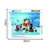 Maxbell 5D Christmas Diamond Painting Santa Claus and Animals Embroidery Mosaic Decor DIY Craft