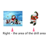 Maxbell 5D Christmas Diamond Painting Santa Claus and Animals Embroidery Mosaic Decor DIY Craft