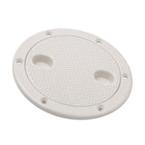 Maxbell Marine 4 Inch Round Non Slip Inspection Hatch with Detachable Cover White