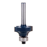 Maxbell Round Over Edging Router Bit Milling Cutter with 3/8'' Radius - 1/4'' Shank