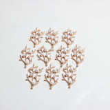 Maxbell 10 Pieces Gold Alloy Branches Pearl Embellishment DIY Scrapbooking Wedding Bridal Hair Craft Jewelry Findings