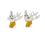 Maxbell Brown Reindeer Malibu Deer Copper Cufflinks for Men