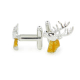 Maxbell Brown Reindeer Malibu Deer Copper Cufflinks for Men