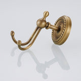 Maxbell Bathroom Accessories Antique Brass Hardware Double Prong Clothes Robe Hook