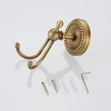 Maxbell Bathroom Accessories Antique Brass Hardware Double Prong Clothes Robe Hook