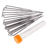 Maxbell 18 Pieces Assorted Stitching Punch Needles Felting Needles Needlework with Storage Case