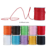 Maxbell 10 Rolls Cotton Cords Strings Ropes For DIY Bracelet Beading Jewelry Making