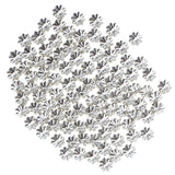 Maxbell 100pcs Glitter Silver Alloy 3D Daisy Spacer Beads 7.5mm DIY Handcraft Jewelry for Bracelet Necklace Earrings  Anklets