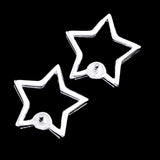 Maxbell 1 Pair of Sterling 925 Silver Star Ear Stud Earring Findings Bases DIY Jewelry